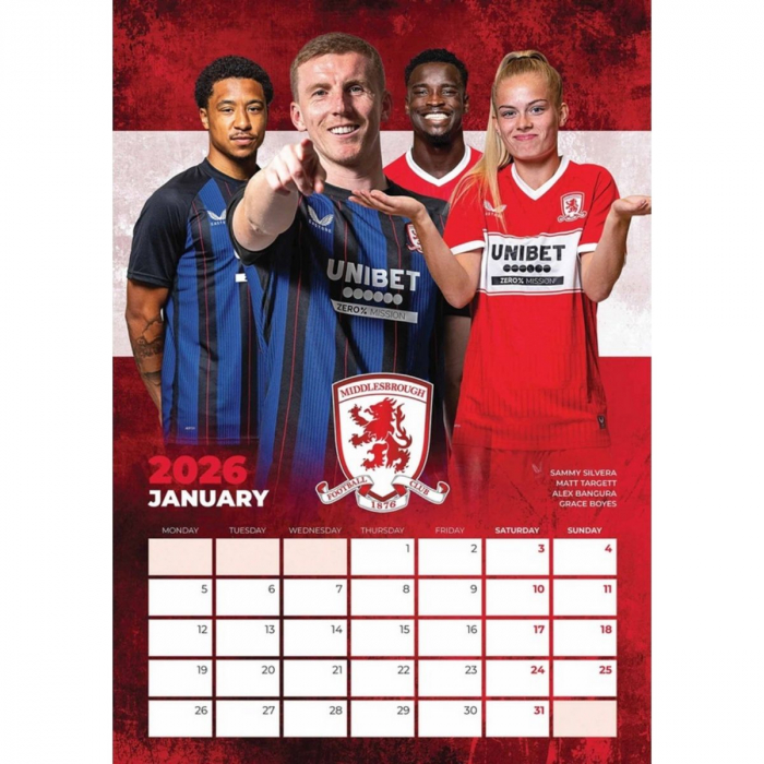 2026 MFC A3 Calendar