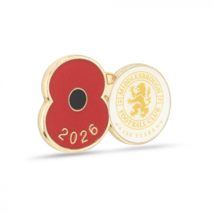 2026 Middlesbrough FC Poppy Pin