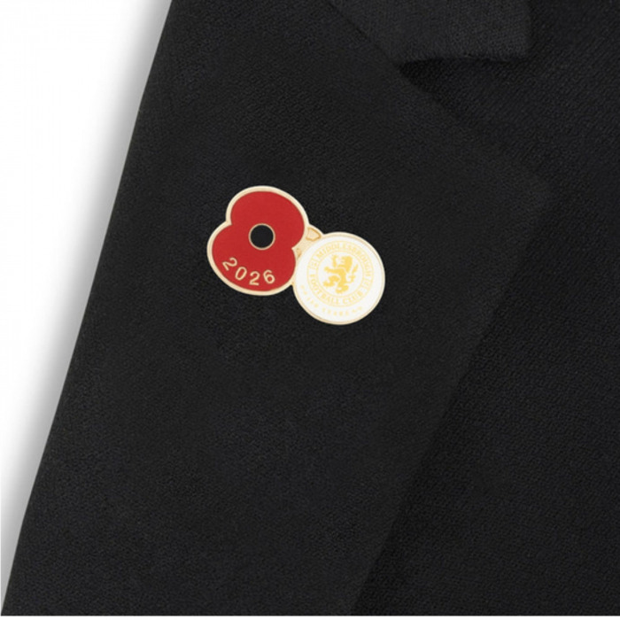 2026 Middlesbrough FC Poppy Pin