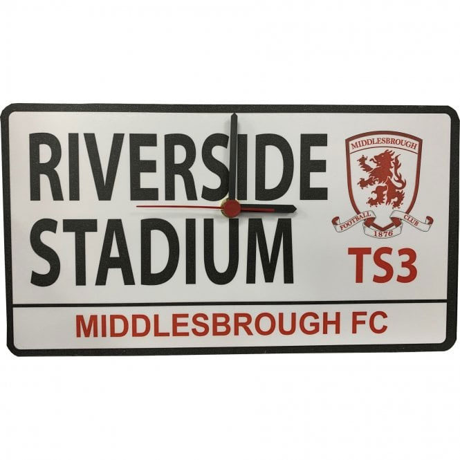 Wooden Street Sign Clock