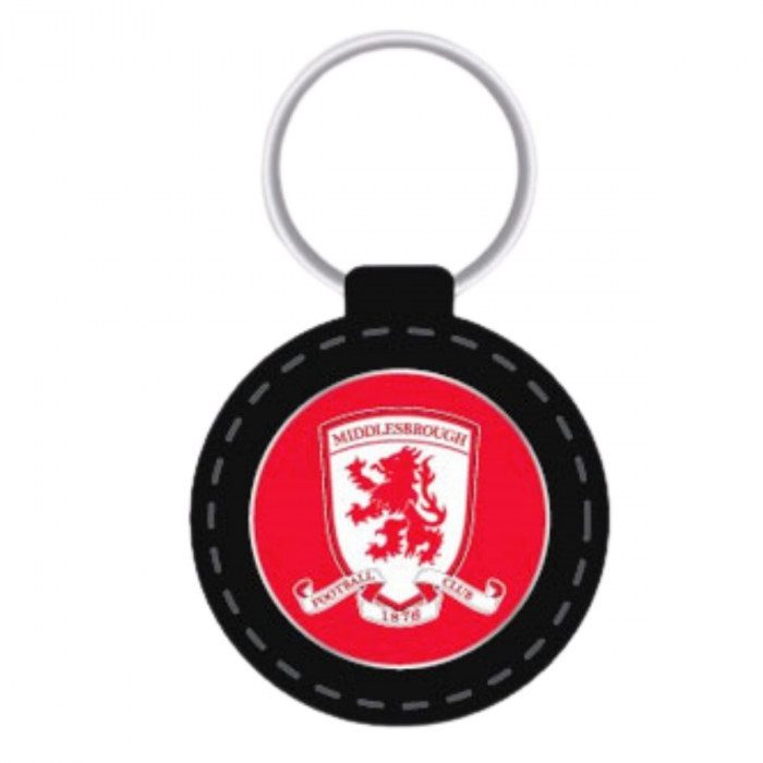 Circular Leather Fob