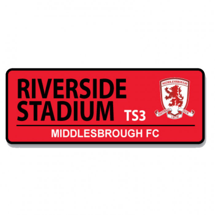 30cm Riverside Wooden Street Sign